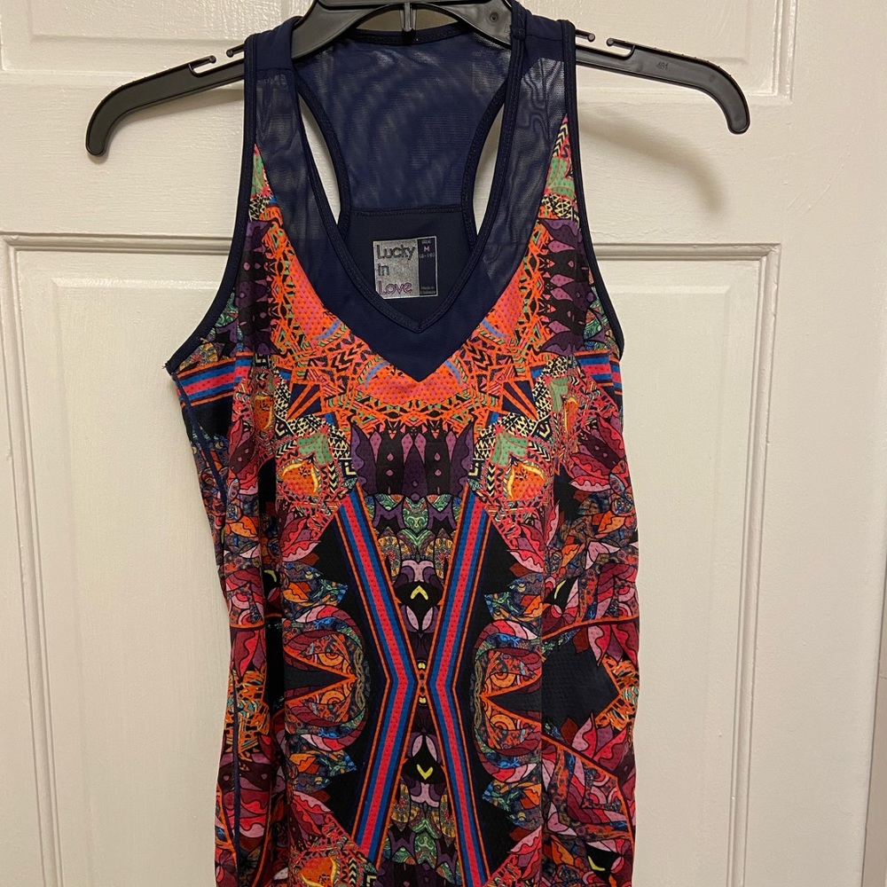 Lucky in Love Navy w/pattern Medium